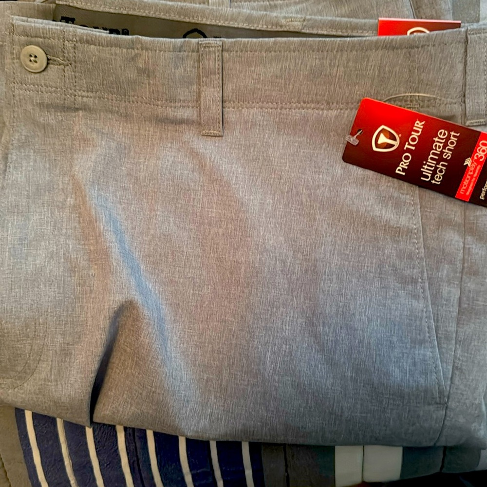 Pro tour ultimate tech shorts 360 motion upf 50 moisture wicking